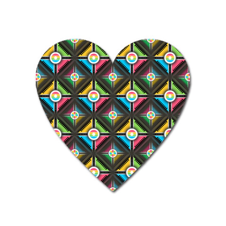 Seamless Pattern Background Abstract Heart Magnet