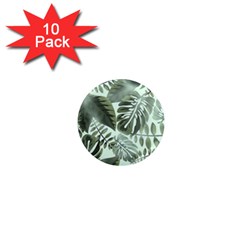 Medellin Leaves Tropical Jungle 1  Mini Magnet (10 Pack)  by Pakrebo