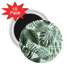 Medellin Leaves Tropical Jungle 2 25  Magnets (10 Pack)  by Pakrebo