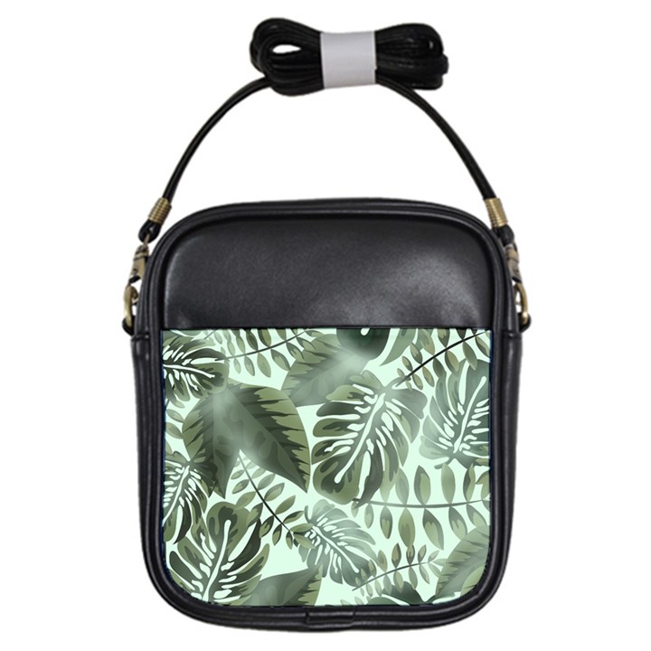 Medellin Leaves Tropical Jungle Girls Sling Bag