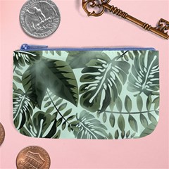 Medellin Leaves Tropical Jungle Large Coin Purse by Pakrebo