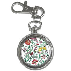 Flowers Garden Tropical Plant Key Chain Watches by Pakrebo