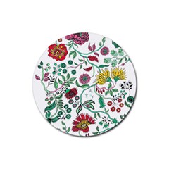 Flowers Garden Tropical Plant Rubber Coaster (round)  by Pakrebo