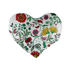 Flowers Garden Tropical Plant Standard 16  Premium Heart Shape Cushions by Pakrebo