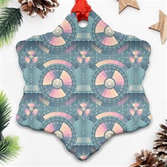 Seamless Pattern Seamless Design Ornament (snowflake) by Pakrebo