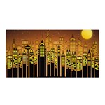 Buildings Skyscrapers City Satin Wrap Front