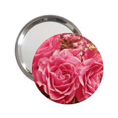 Roses Noble Roses Romantic Pink 2 25  Handbag Mirrors by Pakrebo