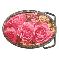 Roses Noble Roses Romantic Pink Belt Buckles by Pakrebo