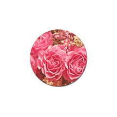 Roses Noble Roses Romantic Pink Golf Ball Marker by Pakrebo