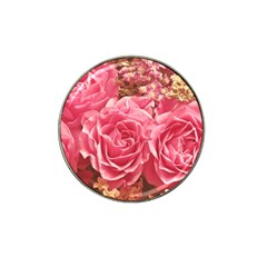 Roses Noble Roses Romantic Pink Hat Clip Ball Marker by Pakrebo