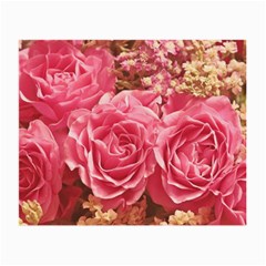 Roses Noble Roses Romantic Pink Small Glasses Cloth (2 Sides) by Pakrebo