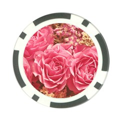 Roses Noble Roses Romantic Pink Poker Chip Card Guard by Pakrebo