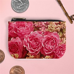 Roses Noble Roses Romantic Pink Mini Coin Purse by Pakrebo