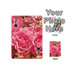 Roses Noble Roses Romantic Pink Playing Cards 54 Designs (mini) by Pakrebo