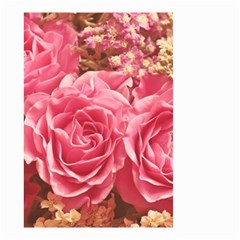 Roses Noble Roses Romantic Pink Small Garden Flag (two Sides) by Pakrebo