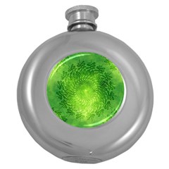 Pagan Mandala Seamless Tileable Round Hip Flask (5 Oz) by Pakrebo