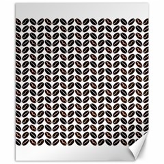 Coffee Beans Pattern Illustrator Canvas 8  X 10  by Pakrebo