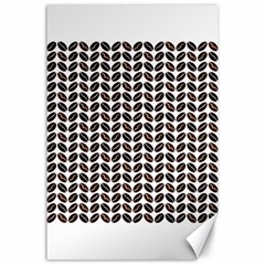 Coffee Beans Pattern Illustrator Canvas 24  X 36  by Pakrebo