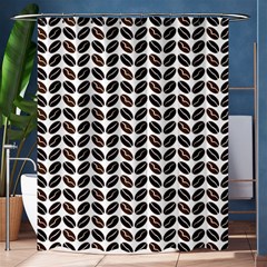 Coffee Beans Pattern Illustrator Shower Curtain 60  X 72  (medium)  by Pakrebo