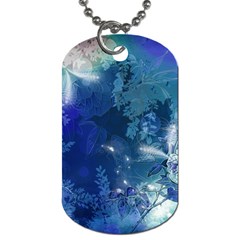 Wonderful Elegant Floral Design Dog Tag (one Side) by FantasyWorld7