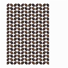 Coffee Beans Pattern Illustrator Small Garden Flag (two Sides) by Pakrebo