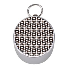 Coffee Beans Pattern Illustrator Mini Silver Compasses by Pakrebo