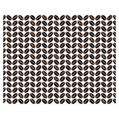 Coffee Beans Pattern Illustrator Double Sided Flano Blanket (medium)  by Pakrebo