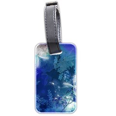 Wonderful Elegant Floral Design Luggage Tag (two Sides) by FantasyWorld7