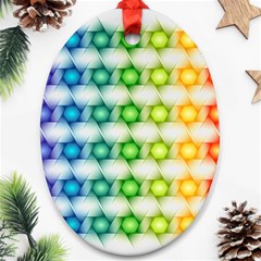 Background Colorful Geometric Ornament (oval)