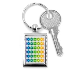 Background Colorful Geometric Key Chain (rectangle) by Pakrebo