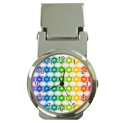 Background Colorful Geometric Money Clip Watches by Pakrebo