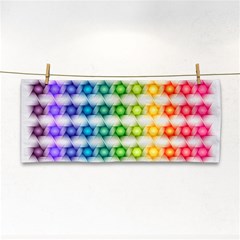 Background Colorful Geometric Hand Towel by Pakrebo