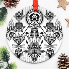 Ancient Parade Ancient Civilization Ornament (round) by Pakrebo