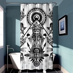 Ancient Parade Ancient Civilization Shower Curtain 36  X 72  (stall)  by Pakrebo