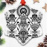 Ancient Parade Ancient Civilization Snowflake Ornament (Two Sides) Back