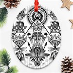 Ancient Parade Ancient Civilization Ornament (Oval Filigree) Front