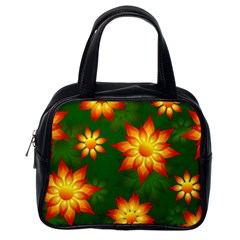 Flower Pattern Floral Non Seamless Classic Handbag (one Side) by Pakrebo