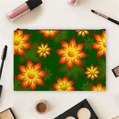 Flower Pattern Floral Non Seamless Cosmetic Bag (large) by Pakrebo