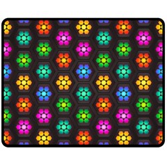 Pattern Background Colorful Design Double Sided Fleece Blanket (medium)  by Pakrebo