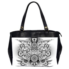 Forest Patrol Tribal Abstract Oversize Office Handbag (2 Sides) by Pakrebo