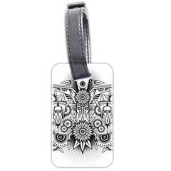 Forest Patrol Tribal Abstract Luggage Tag (two Sides) by Pakrebo