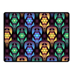 Pattern Background Bright Blue Fleece Blanket (small)