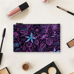 Stamping Pattern Leaves Drawing Cosmetic Bag (small) by Pakrebo