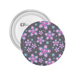 Seamless Pattern Flowers Pink 2.25  Buttons Front