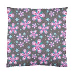 Seamless Pattern Flowers Pink Standard Cushion Case (One Side) Front