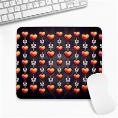 Love Heart Background Large Mousepads by Pakrebo