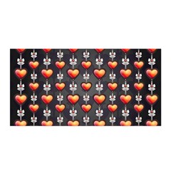 Love Heart Background Satin Wrap by Pakrebo