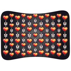 Love Heart Background Velour Seat Head Rest Cushion by Pakrebo