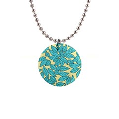 Leaves Dried Leaves Stamping 1  Button Necklace by Pakrebo