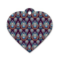 Illustrations Seamless Pattern Pattern Dog Tag Heart (one Side) by Pakrebo